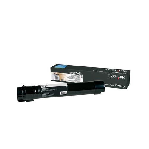 Lexmark X95x Laser Toner Cartridge Extra High Yield Page Life 32000pp Black Ref X950X2KG