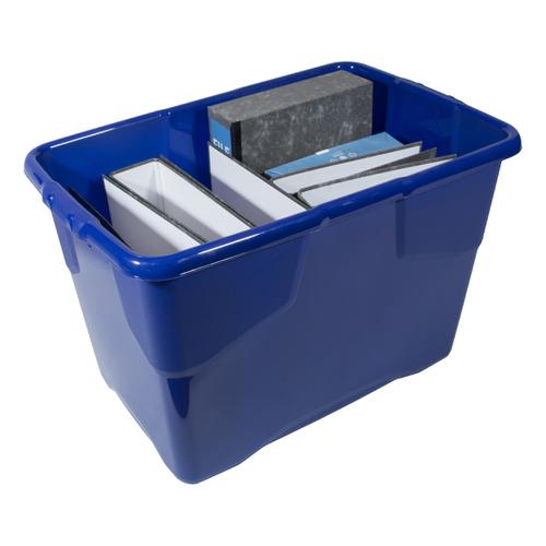 Strata Curve Box 65 Litre Blue ref XW203B-LBL 170251 Buy online at Office 5Star or contact us Tel 01594 810081 for assistance