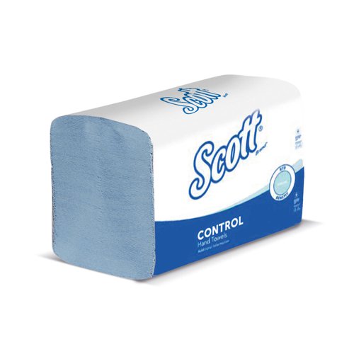 SCOTT XTRA Hand Towels 1-ply 200x315mm 240 Towels per Sleeve Blue Ref 6682 [Pack 15 Sleeve]