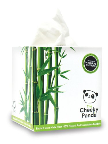 Cheeky Panda Facial Tissue Cube 56 Sheets [Pack of 12]