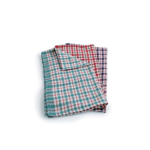 Tea Towels Checked Assorted Colours Ref SPC/TT01/10 [Pack 10]