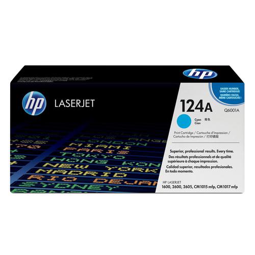 HP124A Laser Toner Cartridge Page Life 2000pp Cyan Ref Q6001A