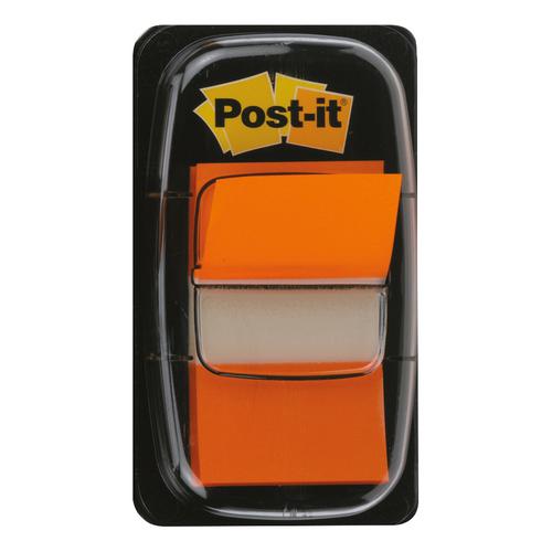 Post-it Index Flags 50 per Pack 25mm Orange Ref 680-4 [Pack 12] 3M