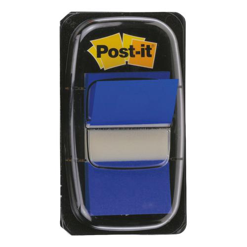 Post-it Index Flags 50 per Pack 25mm Blue Ref 680-2 [Pack 12] 182465 Buy online at Office 5Star or contact us Tel 01594 810081 for assistance