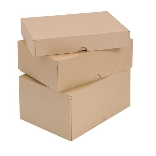 Self Locking Box Carton and Lid A4 W305xD215xH100mm Brown [Pack 10] 4047729 Buy online at Office 5Star or contact us Tel 01594 810081 for assistance