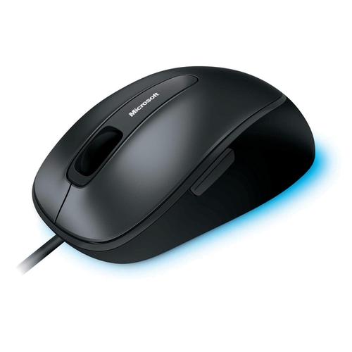 Microsoft Comfort 4500 Mouse Corded USB with Scroll Wheel 5-button Both Handed Black/Silver Ref 4FD-00023