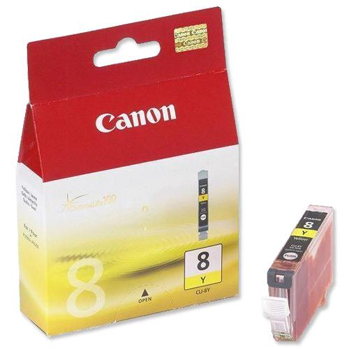 Canon CLI-8Y Inkjet Cartridge Page Life 280pp 13ml Yellow Ref 0623B001 824232 Buy online at Office 5Star or contact us Tel 01594 810081 for assistance