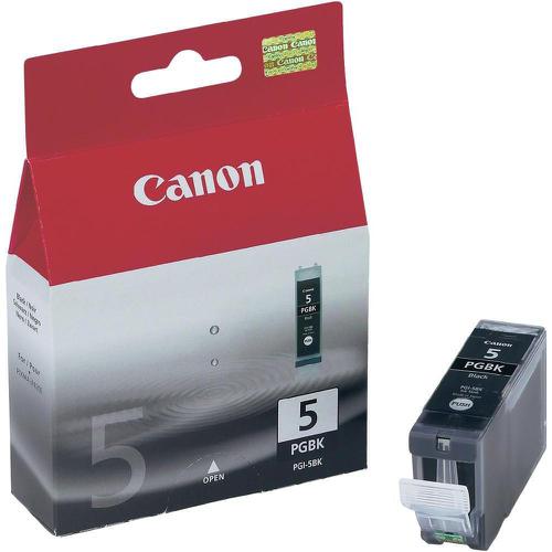 Canon PGI-5BK Inkjet Cartridge Page Life 505pp 26ml Black Ref 0628B001 824267 Buy online at Office 5Star or contact us Tel 01594 810081 for assistance