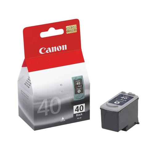Canon PG-40 Inkjet Cartridge Page Life 329pp 16ml Black Ref 0615B001
