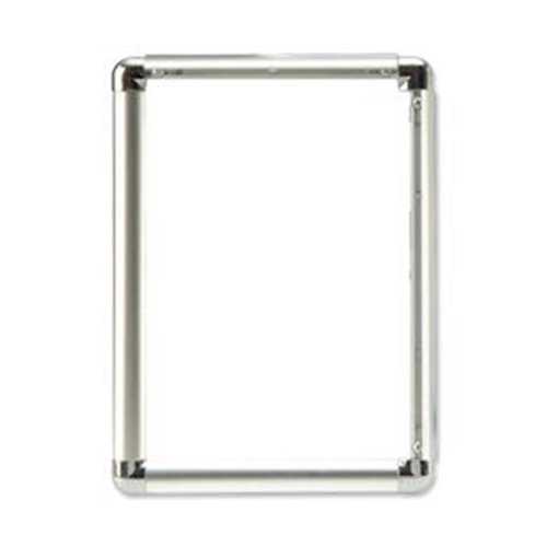 5 Star Facilities Clip Display Frame Aluminium with Fixings Front-loading A1 594x13x841mm Silver