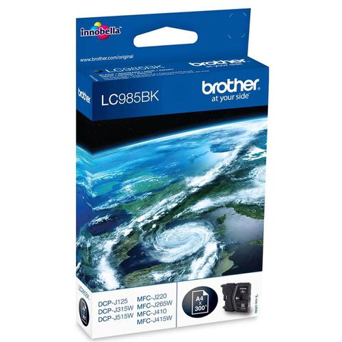 Brother Inkjet Cartridge Page Life 300pp Black Ref LC985BK Brother