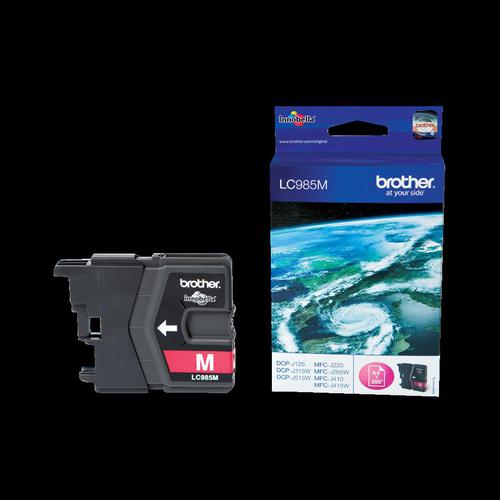 Brother Inkjet Cartridge Page Life 260pp Magenta Ref LC985M
