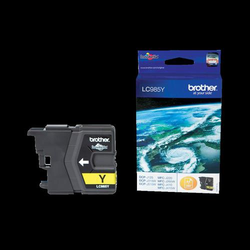 Brother Inkjet Cartridge Page Life 260pp Yellow Ref LC985Y Brother