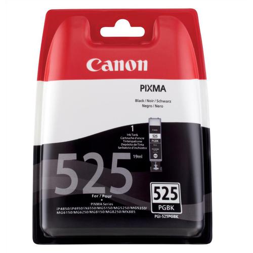 Canon PGI-525PGBK Inkjet Cartridge Page Life 341pp 19ml Black Ref 4529B001 Canon