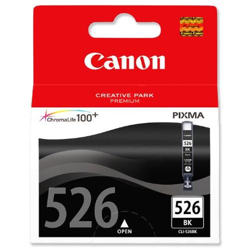 Canon CLI-526BK Inkjet Cartridge Page Life 660pp 9ml Black Ref 4540B001 887706 Buy online at Office 5Star or contact us Tel 01594 810081 for assistance