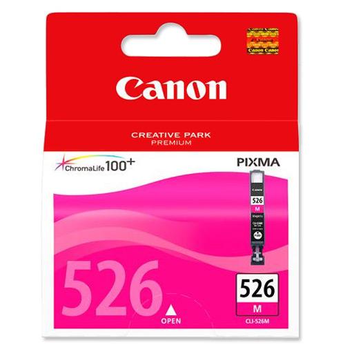 Canon CLI-526M Inkjet Cartridge Page Life 204pp 9ml Magenta Ref 4542B001 887722 Buy online at Office 5Star or contact us Tel 01594 810081 for assistance