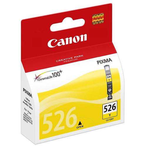 Canon CLI-526Y Inkjet Cartridge Page Life 202pp 9ml Yellow Ref 4543B001 Canon