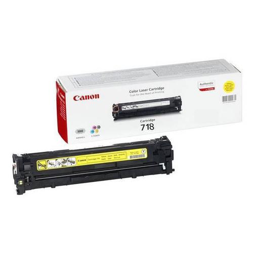 Canon 718Y Laser Toner Cartridge Page Life 2900pp Yellow Ref 2659B002 Canon