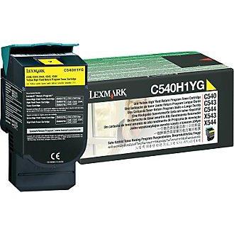 Lexmark C54x/X54x Laser Toner Cartridge Return Programme High Yield Page Life 2000pp Yellow Ref C540H1YG