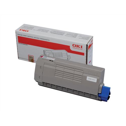 OKI Laser Toner Cartridge High Yield Page Life 11000pp Magenta Ref 44318606