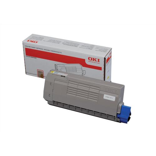 OKI Laser Toner Cartridge High Yield Page Life 11000pp Yellow Ref 44318605