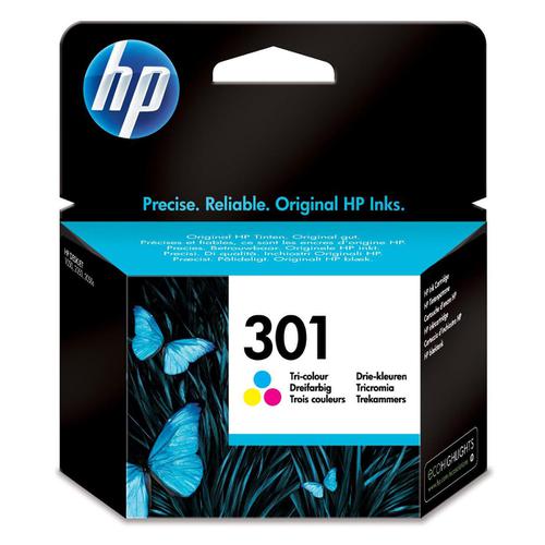 Hewlett Packard [HP] No.301 Inkjet Cartridge Page Life 165pp 3ml Tri-Colour Ref CH562EE 4025045 Buy online at Office 5Star or contact us Tel 01594 810081 for assistance