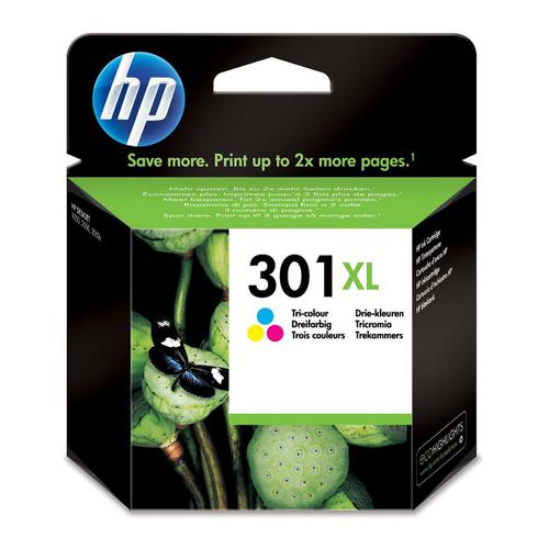 Hewlett Packard [HP] No.301XL Inkjet Cartridge High Yield Page Life 330pp 6ml Tri-Colour Ref CH564EE HP
