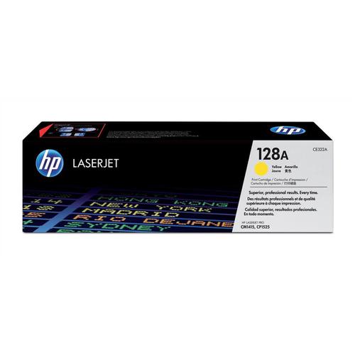 HP 128A Laser Toner Cartridge Page Life 1300pp Yellow Ref CE322A