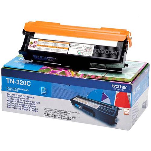 Brother Laser Toner Cartridge Page Life 1500pp Cyan Ref TN320C