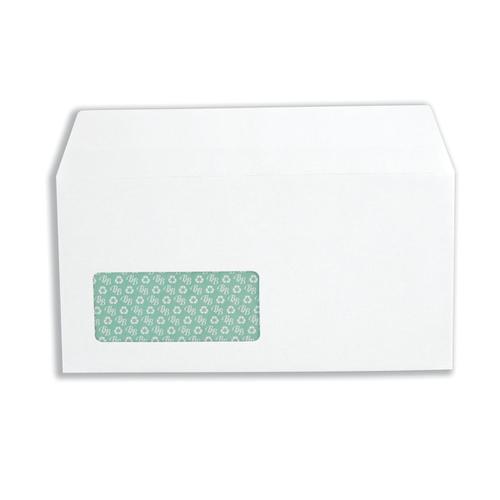 Basildon Bond Envelopes FSC Recycld Wallet P&S Window 120gsm DL 220x110mm White Ref D80276 [Pack 100]  4039336