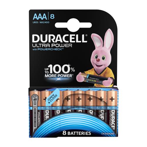 Duracell Ultra Power MX2400 Battery Alkaline 1.5V AAA Ref 81235515 [Pack 8]