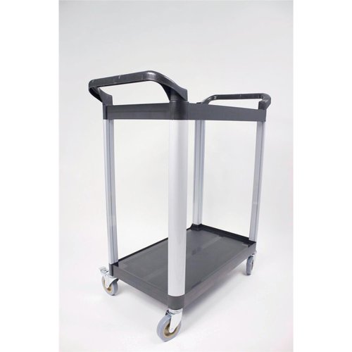 5 Star Facilities Utility Tray Trolley Standard 2 Shelf Capacity 100kg W460xD750xH940mm