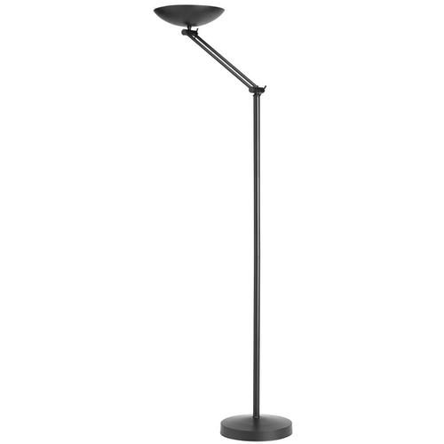 Unilux First Articulated Bowl Uplighter Floor Lamp 230W Height 1860mm Base 335mm Black Ref 100340571