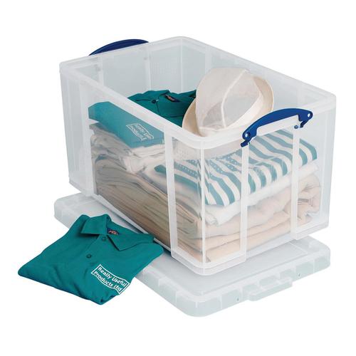  Really Useful Storage Box Plastic Lightweight Robust Stackable  18 Litre W390Xd480Xh200Mm Clear - Ref 18C : Home & Kitchen