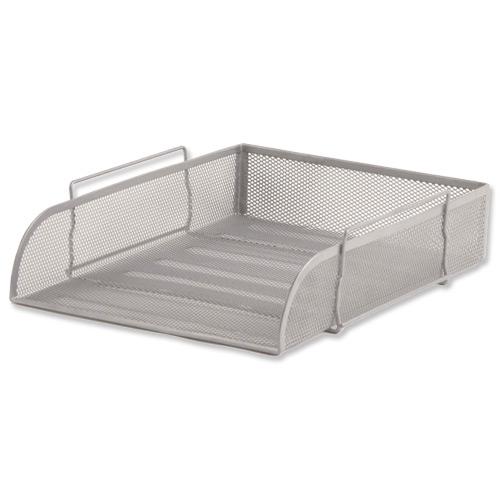 5 Star Office Mesh Filing Tray Scratch Resistant Stackable Front Load Portrait Foolscap Silver 287901 Buy online at Office 5Star or contact us Tel 01594 810081 for assistance