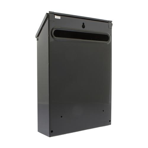 Post or Suggestion Box Wall Mountable with Fixings 223x86x320mm Black