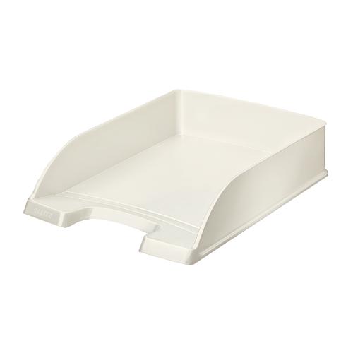 Leitz WOW Letter Tray Stackable Glossy White Pearl Ref 52263001