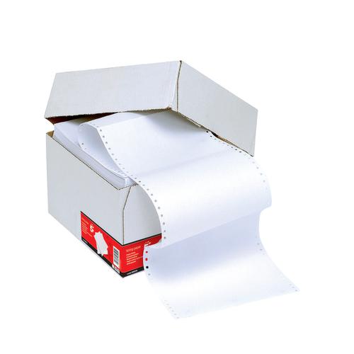 5 Star Office Listing Paper 1-Part Perforated 60gsm 11inchx241mm Plain [2000 Sheets]