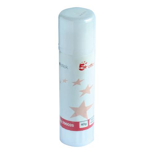 5 Star Office Glue Stick Solid Washable Non-toxic Large 40g