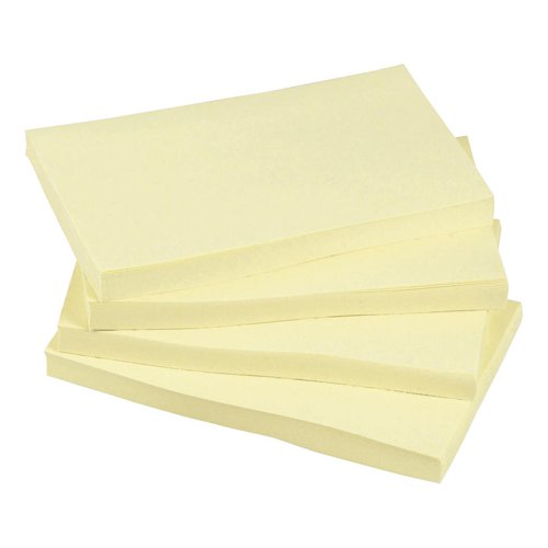 5 Star Office Re-Move Notes Repositionable Pad of 100 Sheets 76x127mm Yellow [Pack 12]