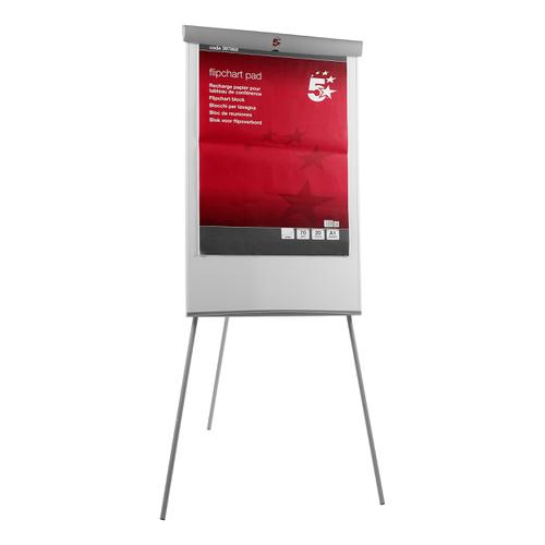 5 Star Office Flipchart Easel Telescopic Legs with W670xH990mm Board W700xD82xH1900mm Grey Trim 296964 Buy online at Office 5Star or contact us Tel 01594 810081 for assistance