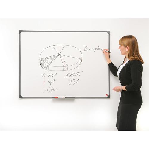 5 Star Office Drywipe Non-Magnetic Board with Fixing Kit and Detachable Pen Tray W1800xH1200mm The OT Group