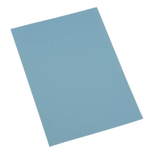 5 Star Office Square Cut Folder Recycled 250gsm Foolscap Blue [Pack 100]