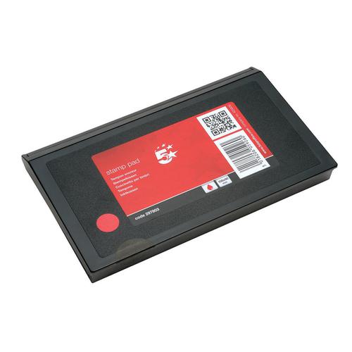 5 Star Office Stamp Pad 158x90mm Red The OT Group