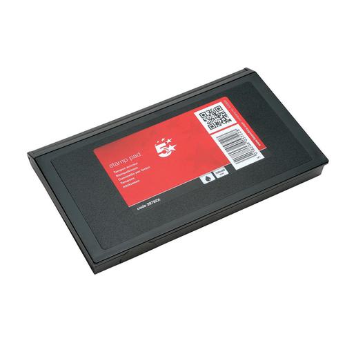 5 Star Office Stamp Pad 158x90mm Black The OT Group