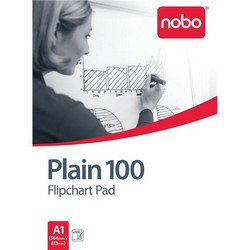 Nobo Flipchart Pad 100 Sheets 70gsm A1 Plain Ref 34633681 [Pack 2]