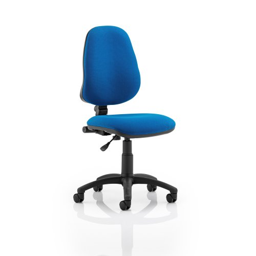 5 Star 1 Lever High Back Permanent Contact Chair Blue 480x450x490-590mm Ref OP000159