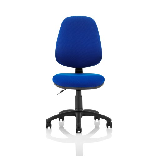 5 Star 1 Lever High Back Permanent Contact Chair Blue 480x450x490-590mm Ref OP000159