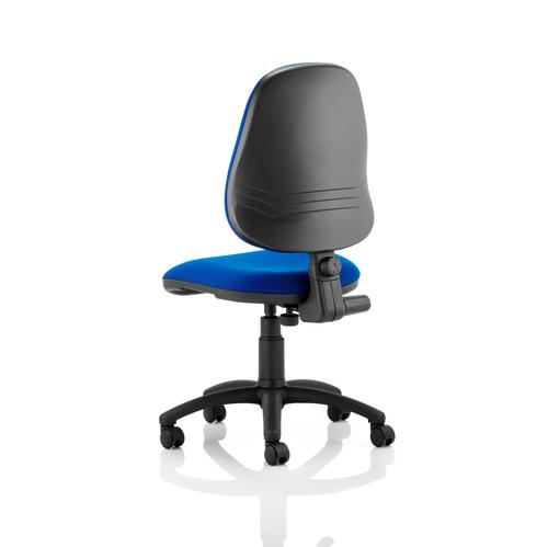 5 Star Office 1 Lever High Back Permanent Contact Chair Blue 480x450x490-590mm  302081 Buy online at Office 5Star or contact us Tel 01594 810081 for assistance
