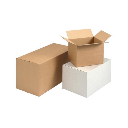 Corrugated Box Single Wall Strong Flat Packed W635xD305xH330mm FSC3 Brown [Pack 10]